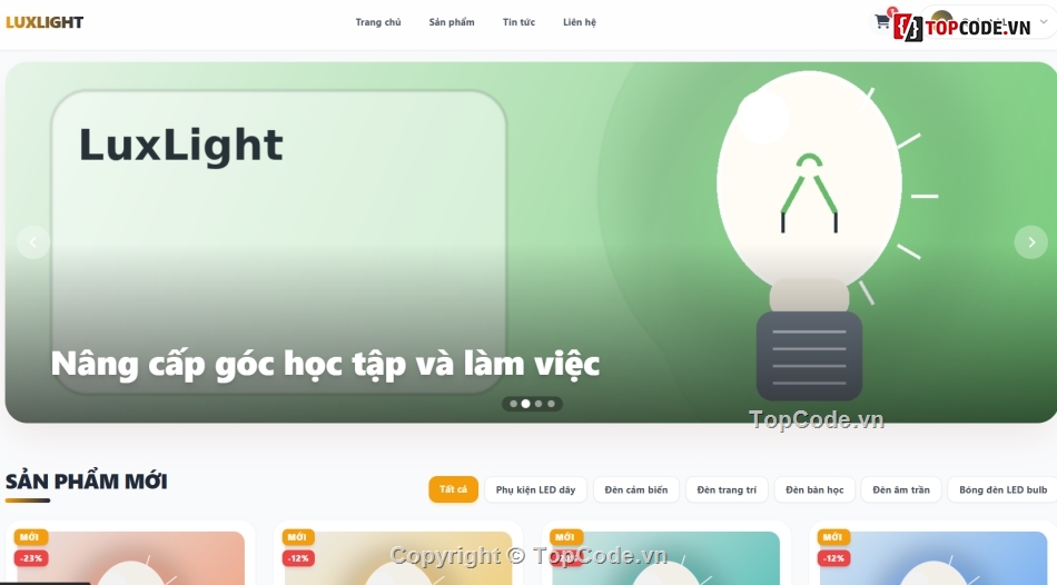 website đẹp,bán đèn,bán bóng đèn